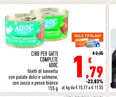 Cibo per gatti completo Adoc