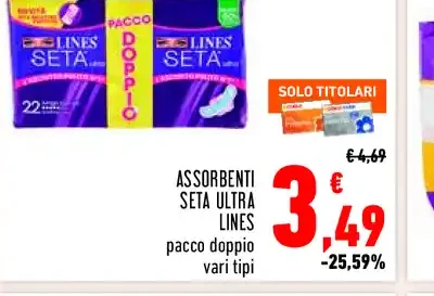 Assorbenti Seta Ultra Lines