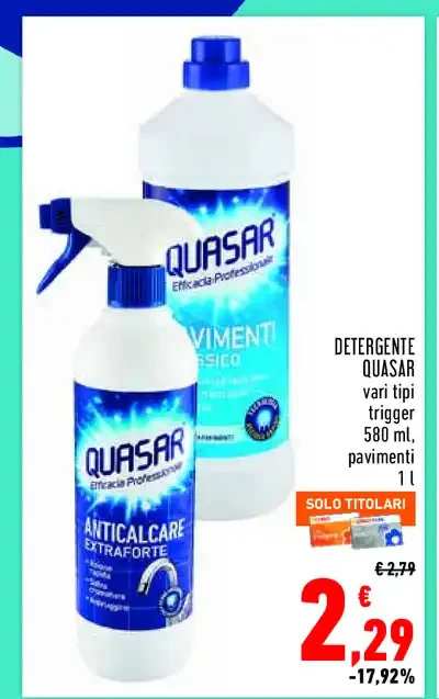Detergente Quasar anticalcare