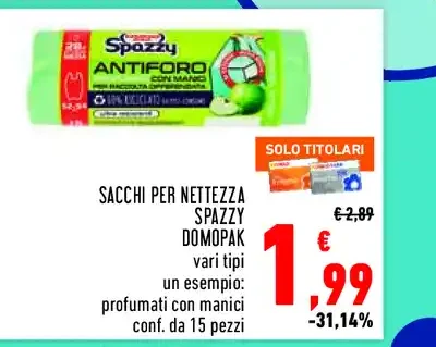 Sacchi per nettezza Spazzù