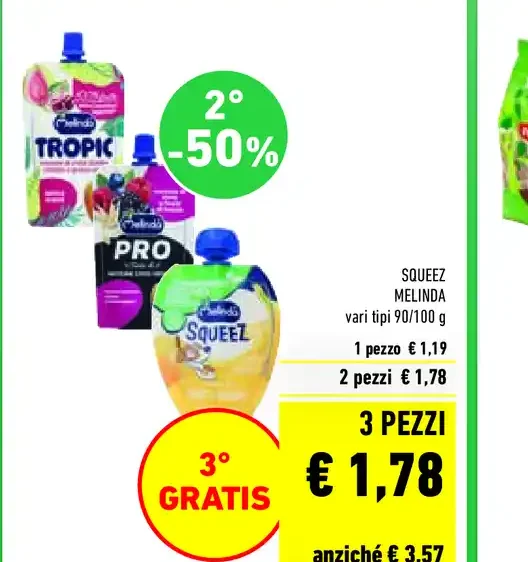 Squeez Melinda vari tipi 90/100 g
