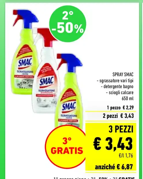 Spray sgrassatore Smac