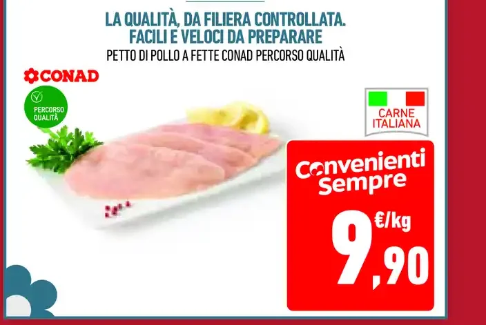 Petto di pollo a fette