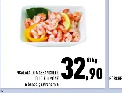 Insalata di mazzancolle olio e limone
