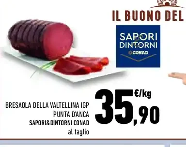 Bresaola della Valtellina IGP punta d'anca