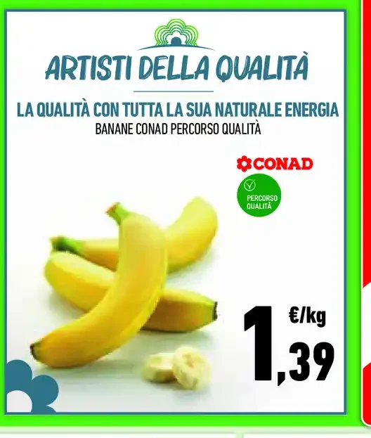 Banane Conad Percorso Qualità