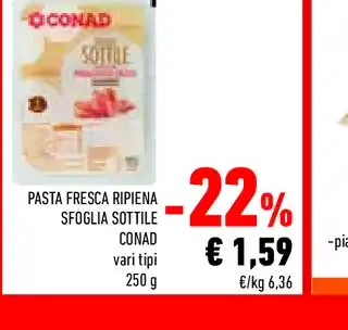 Pasta fresca ripiena sfogliatottile Conad