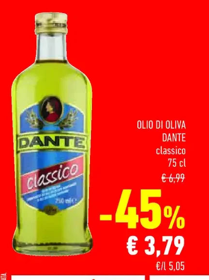 Olio di oliva Dante classico