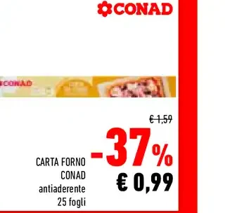 Carta forno Conad