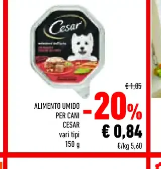 Alimento umido per cani Cesar