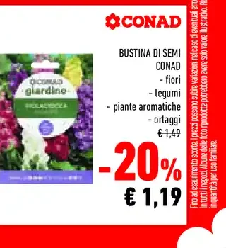 Bustina di semi Conad