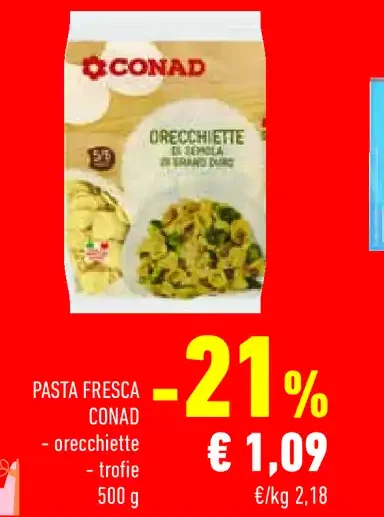 Pasta fresca Conad orecchiette