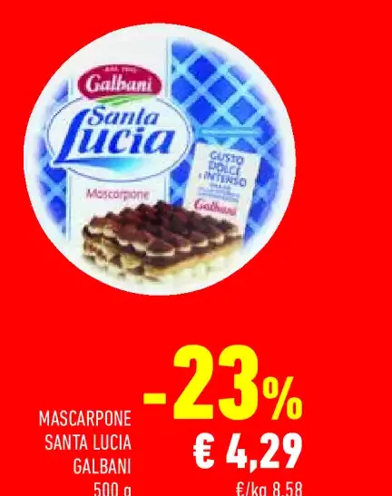 Mascarpone Santa Lucia Galbani