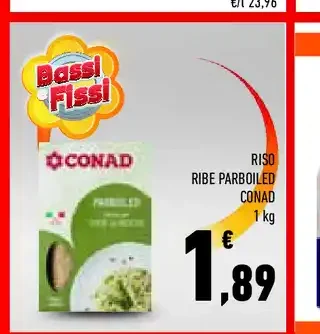 Riso Ribe parboiled Conad