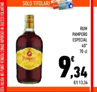 Rum Pampero Especial
