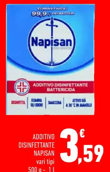 Additivo disinfettante Napisan