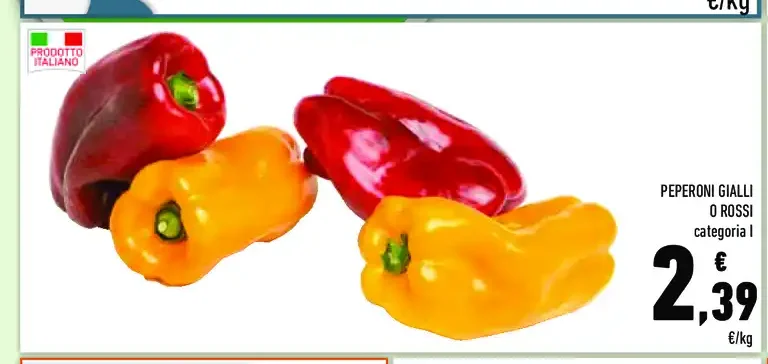 Peperoni gialli o rossi