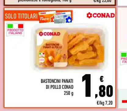 Bastoncini panati di pollo