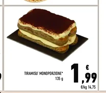 Tiramisù monoporzione