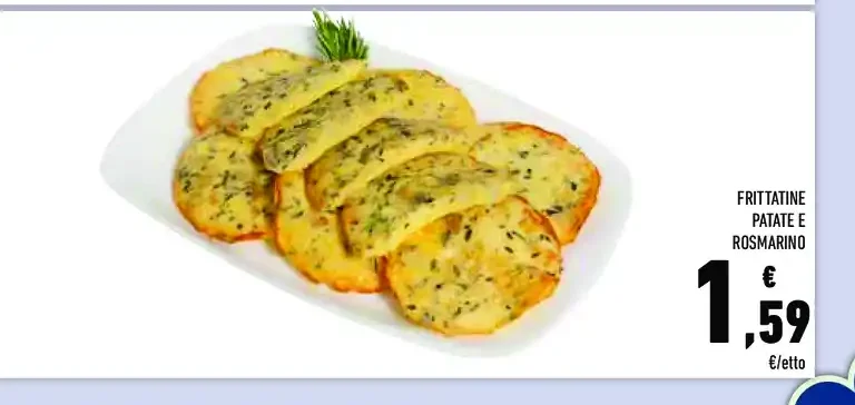 Frittatine patate e rosmarino