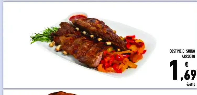 Costine di suino arrosto