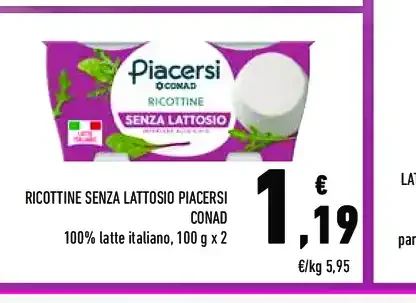 Ricottine senza lattosio