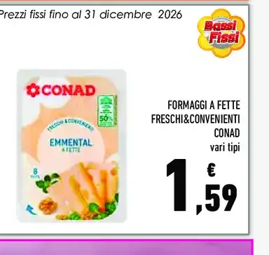 Formaggi a fette freschi e convenienti