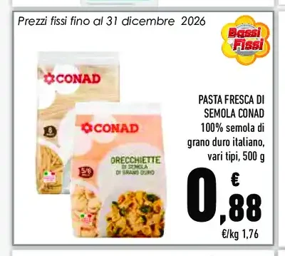 Pasta fresca di semola Conad