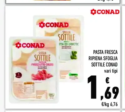 Pasta fresca ripiena Sfoglia Sottile Conad