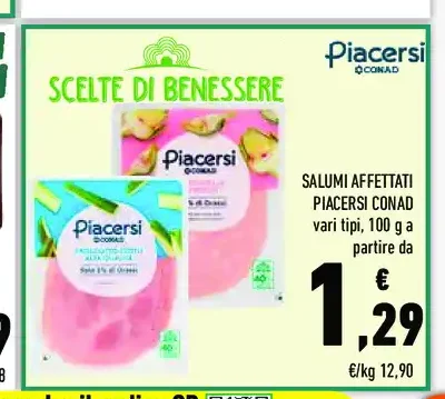 Salumi affettati Piacersi Conad