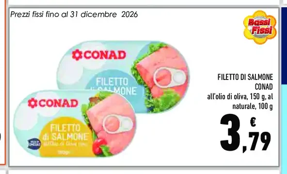 Filetto di salmone Conad
