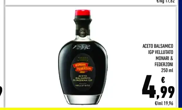 Aceto balsamico IGP vellutato Munari & Federzoni