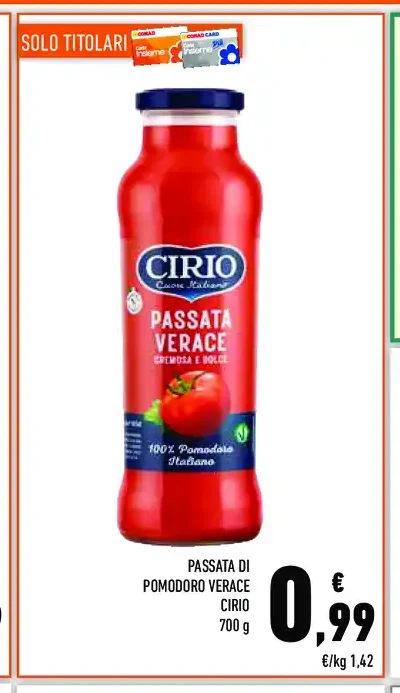 Passata di pomodoro Cirio