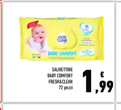 Salviettine Baby Comfort Fresh&Clean
