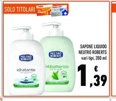 Sapone liquido Neutro Roberts