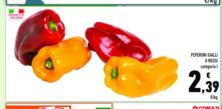 Peperoni gialli o rossi