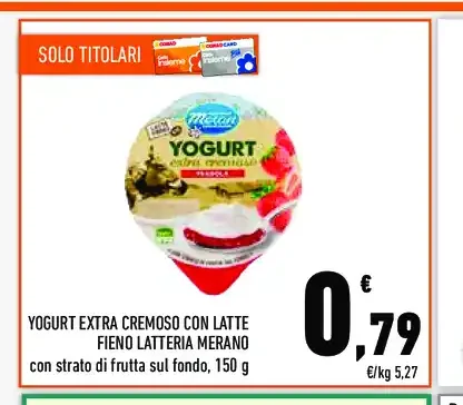 Yogurt extra cremoso con latte fieno
