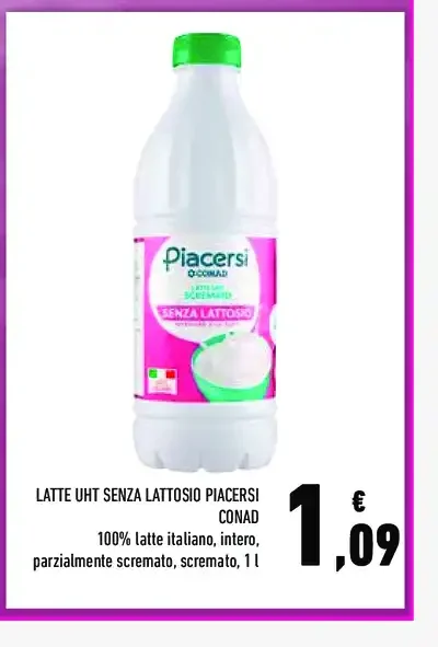 Latte UHT senza lattosio