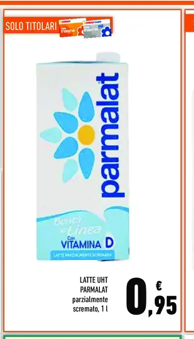 Latte UHT parzialmente scremato Parmalat
