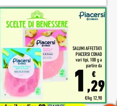Salumi affettati Piacersi Conad