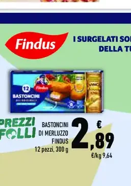 Bastoncini di merluzzo Findus