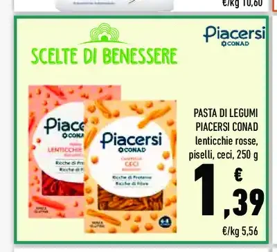 Pasta di legumi Piacersi Conad