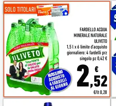 Acqua minerale naturale Uliveto