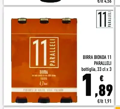 Birra Bionda 11 Paralleli