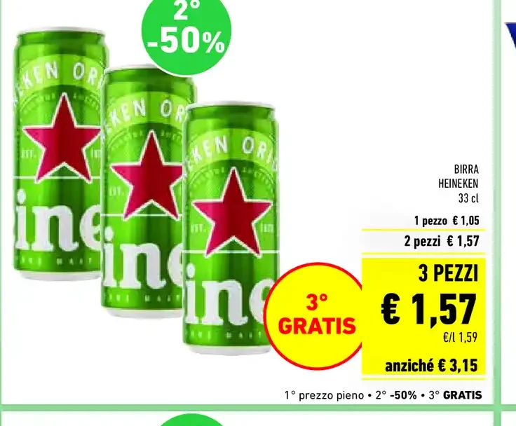 Birra Heineken 33 cl