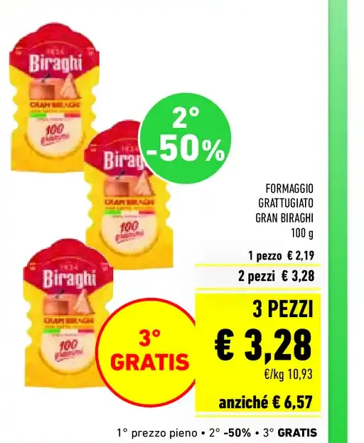 Formaggio grattugiato Gran Biraghi 100 g