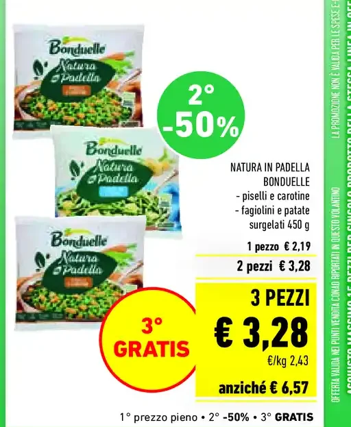 Natura in padella Bonduelle 450 g