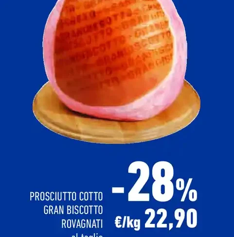 Prosciutto cotto Gran Biscotto Rovagnati