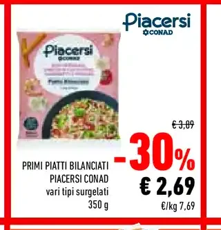 Primi piatti bilanciati Piacersi Conad