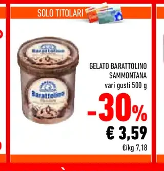 Gelato barattolino Sammontana